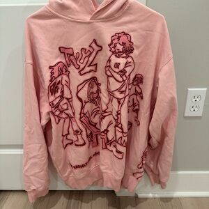 Pink Graphic Hoodie